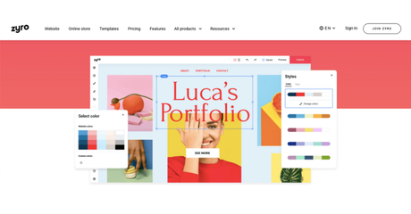 7 Best Easy to Use Website Builder for Restaurants Zyro Website Builder