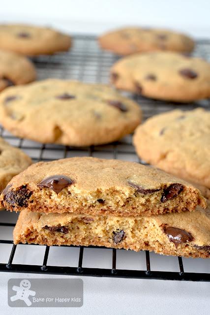big giant extra large crispy chunky crunchy chocolate chip cookies