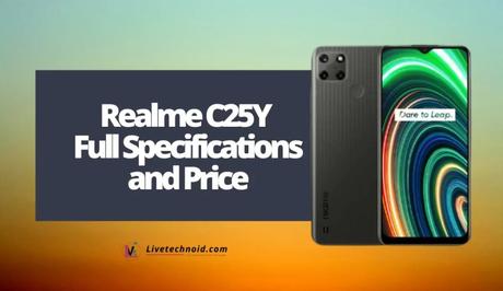 Realme C25Y Full Specifications and Price