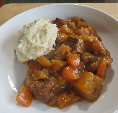 Beef Stew for Two with Bisquick Dumplings