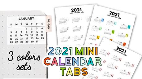 Free printable keyboard calendar strips 2021. Free 2021 Calendar Tabs Stickers Lovely Planner
