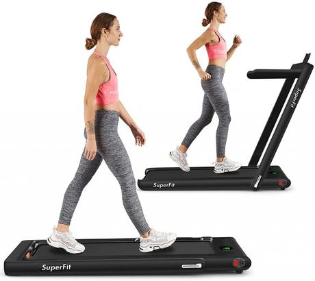 Goplus 2 in 1 Folding Treadmill