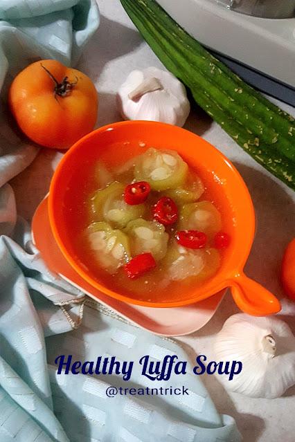 Petola Masak Bening/Healthy Luffa Soup Recipe @ treatntrick.blogspot.com