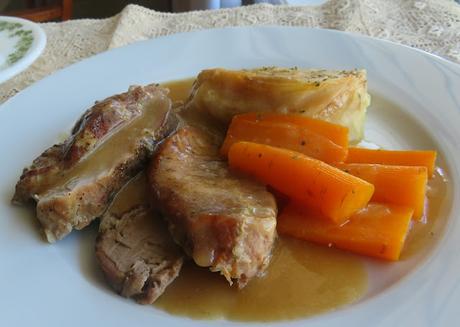 Pot Roasted Pork with Cabbage & Carrots