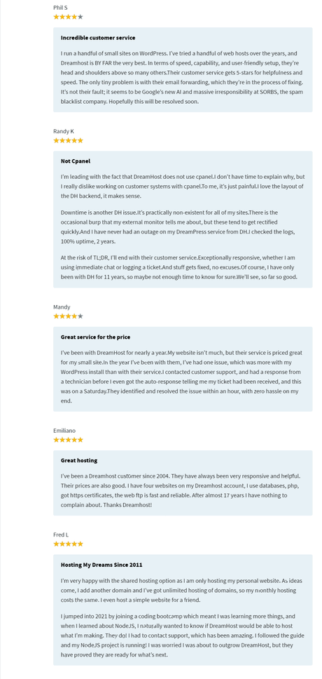 Dreamhost Review & Ratings 2021:  Pros & Cons (Starts@$4.95)