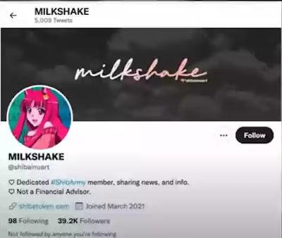 Twitter named MILKSHAKE Twitter named MILKSHAKE