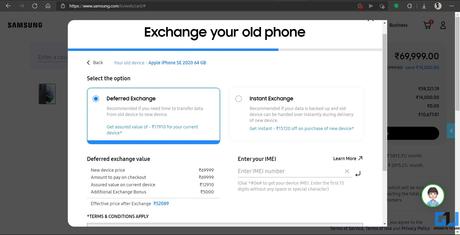 Trade in Or Sell Your iPhone or Android Phone in India Using Samsung Exchange