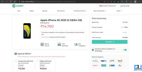 Sell Old Android or iPhone on Cashify