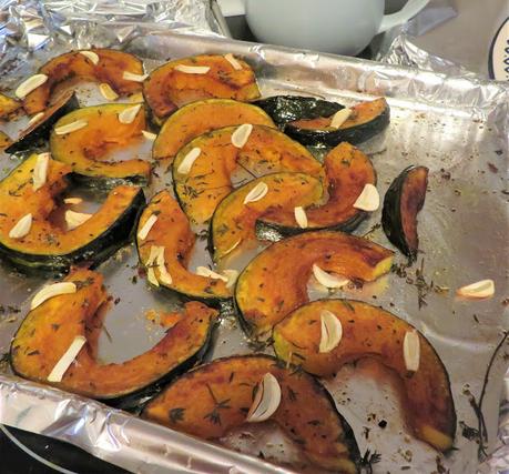 Roasted Winter Squash with Garlic & Thyme