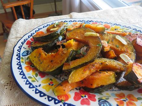 Roasted Winter Squash with Garlic & Thyme