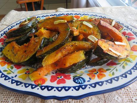 Roasted Winter Squash with Garlic & Thyme