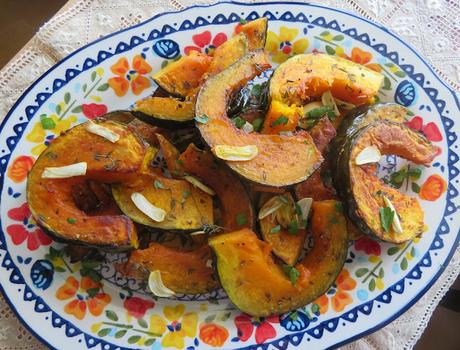 Roasted Winter Squash with Garlic & Thyme