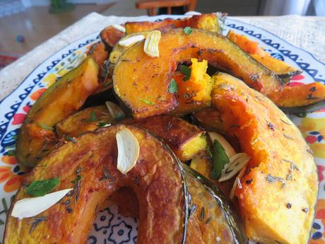 Roasted Winter Squash with Garlic & Thyme