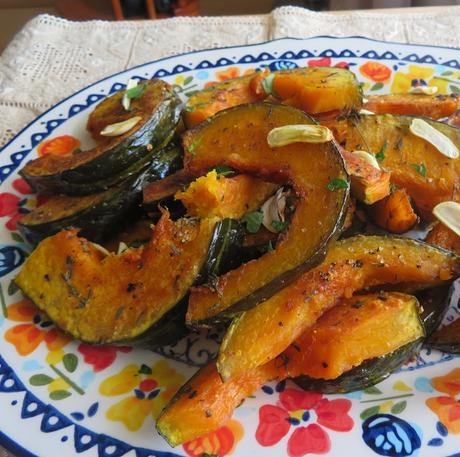 Roasted Winter Squash with Garlic & Thyme