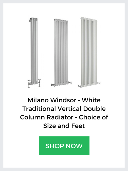 vertical white milano windsor column banner