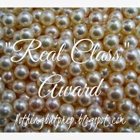 {Real Class Blogger Award}