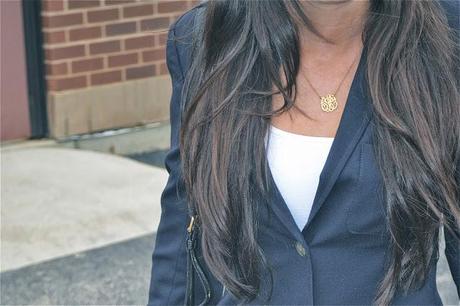 monogrammed necklace by Max & Chloe