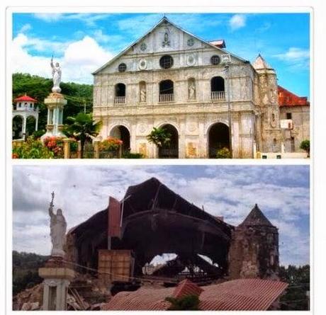 Devastating Bohol's Churches after the  7.2 magnitude earthquakes.