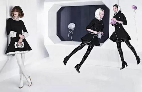 KARL LAGERFELD SHOOTS CHANEL FALL 2013 CAMPAIGN STARRING SOO JOO, CHIHARU OKUNUGI AND ASHLEIGH GOOD