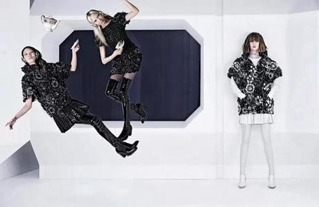 KARL LAGERFELD SHOOTS CHANEL FALL 2013 CAMPAIGN STARRING SOO JOO, CHIHARU OKUNUGI AND ASHLEIGH GOOD