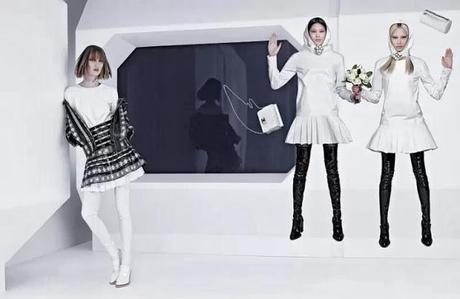 KARL LAGERFELD SHOOTS CHANEL FALL 2013 CAMPAIGN STARRING SOO JOO, CHIHARU OKUNUGI AND ASHLEIGH GOOD