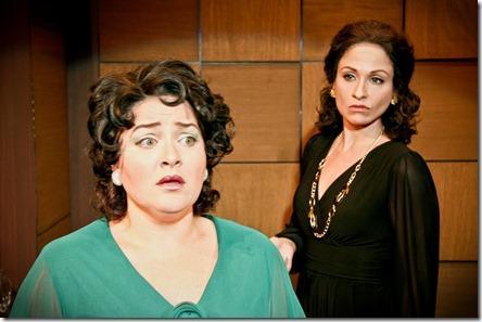 Ashlee Hardgrave and Kelli Harrington star as Sharon and Maria Callas in Theo Ubique Cabaret Theatre's Review: Master Class (Theo Ubique Cabaret Theatre)