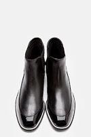 The Gents Stomp Too:  Nicholas Kirkwood Black Matte & Patent Leather Chelsea Boots