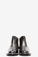 The Gents Stomp Too:  Nicholas Kirkwood Black Matte & Patent Leather Chelsea Boots