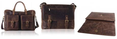 distressed leather laptop bag holdall and satchel from teals boutique