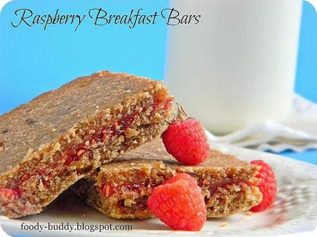 Raspberry Breakfast Bars / Healthy Breakfast Bars