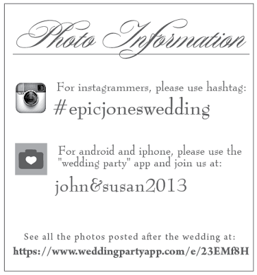 2014 Wedding Trends: Social Media Signage