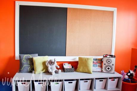 Playroom Chalk/Cork Board