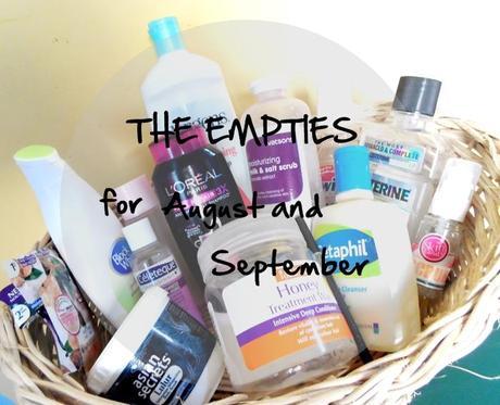 The Empties for August and September