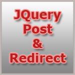 Jquery send post data and redirect