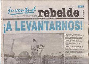 Juventud Rebelde Front Page