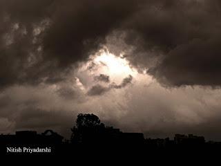 Impact of Phailin cyclone in Ranchi city of India.