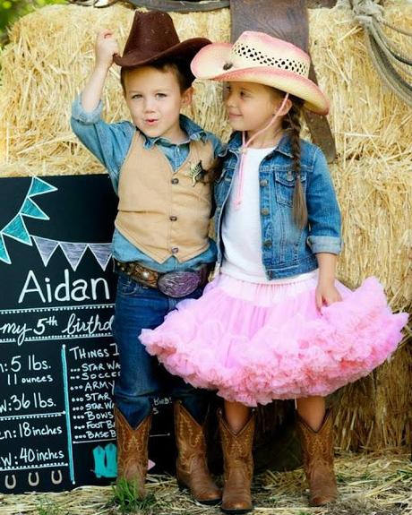 A Vintage Cowboy and Cowgirl Western Themed Party for Five Year Old ...