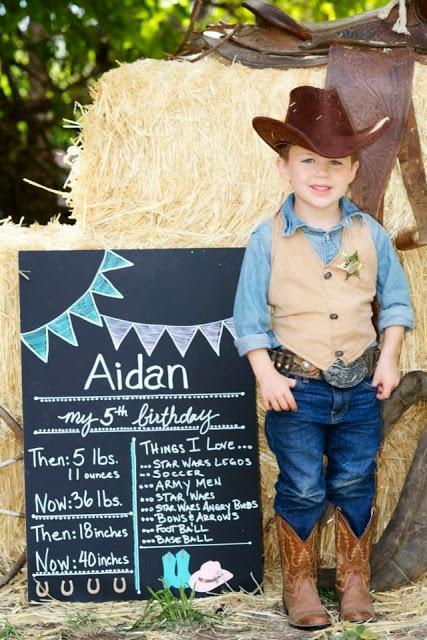 A Vintage  Cowboy and Cowgirl Western Themed party for five year old Twins by Jackie from Jack and Kate