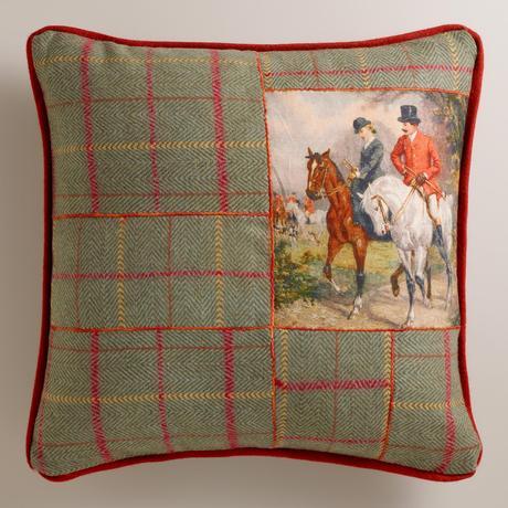 Equestrian Tweed Glasgow Throw Pillow