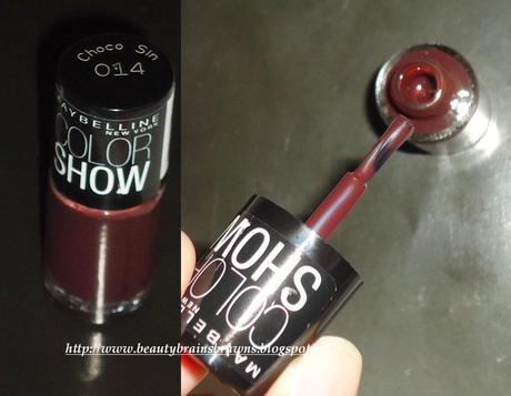 Maybelline Color Show Nail Lacquers - Shade Choco Sin and Bold Gold Review