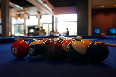 pool table at the aloft hotel miami