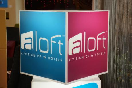 Aloft Hotel Review - Light Box Sign