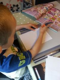 Helping Little Mr A write better with Stabilo