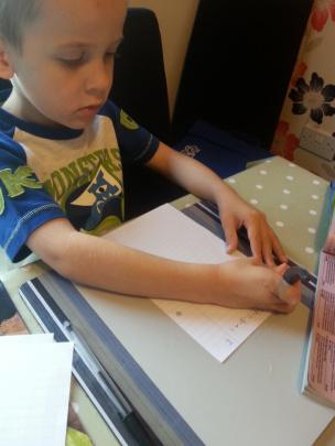 Helping Little Mr A write better with Stabilo