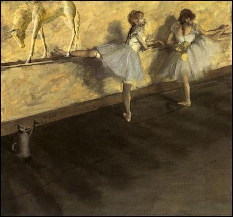 Edgar Degas -  Dancers (and a unicorn) Practicing at the Barre