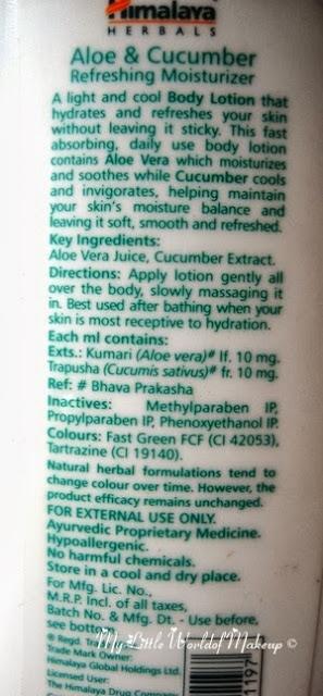 Himalaya Herbals Aloe & Cucumber Refreshing Moisturizer