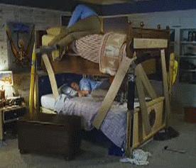 Stepbrothers bunk bed fail