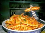Farfalle Desi Style with Tomato Green Peppers Amul Pepper Cheese Spread