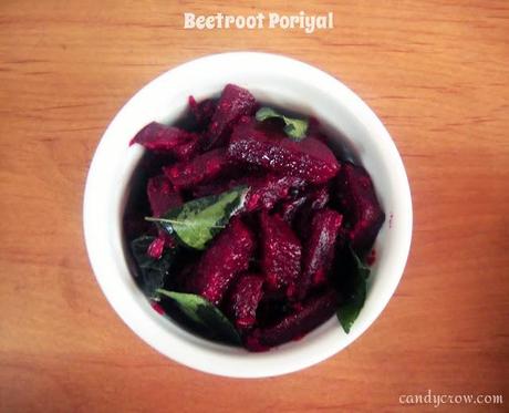 Beetroot Poriyal | Beetroot Stirfry