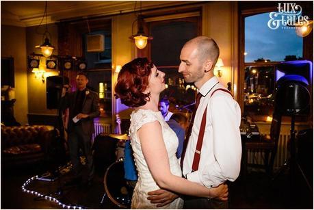 Tattooed bride dances with pierced groom 